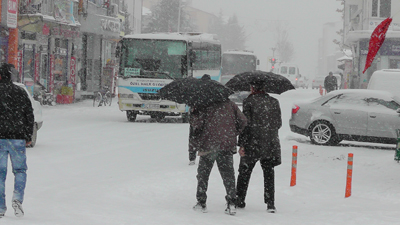 Beyşehire kar yeniden geliyor 