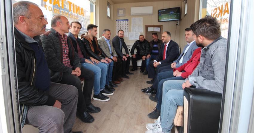 Başkan Özaltun'dan Taksici Esnafına Ziyaret
