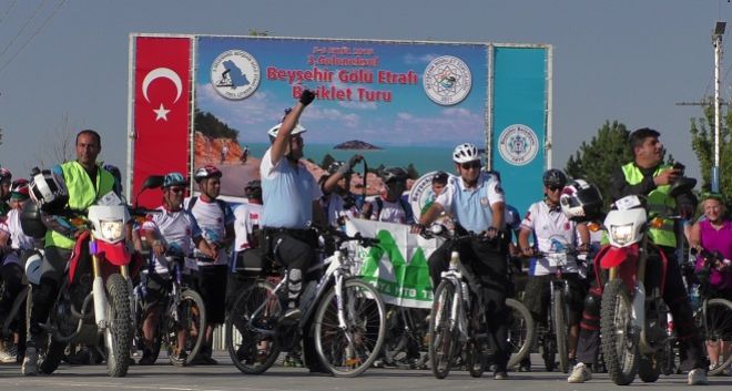 3. Beyşehir Gölü Etrafı Bisiklet Turu Gerçekleştirildi