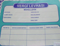 Vegi levhasında yeni düzenleme