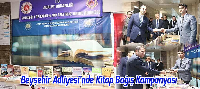 Beyşehir Adliyesi’nde Kitap Bağış Kampanyası Başladı