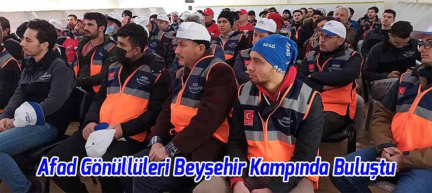 Afad Gönüllüleri Beyşehir'de Düzenlenen Kampta Buluştu