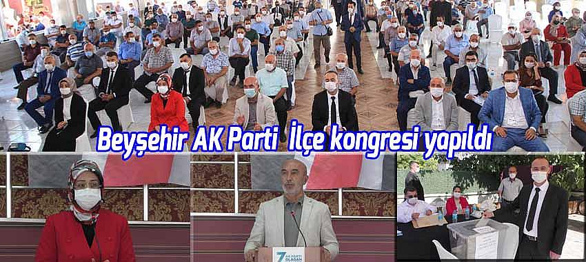 Beyşehir Ak Parti ilçe kongresi Recep Elkin başkanlığa seçildi