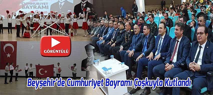 Beyşehir’de Cumhuriyet Bayramı Coşkuyla Kutlanıyor