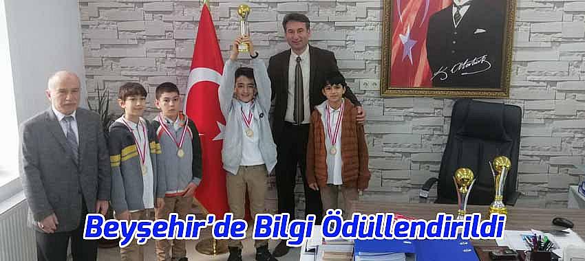 Beyşehir’de Bilgi Ödüllendirildi