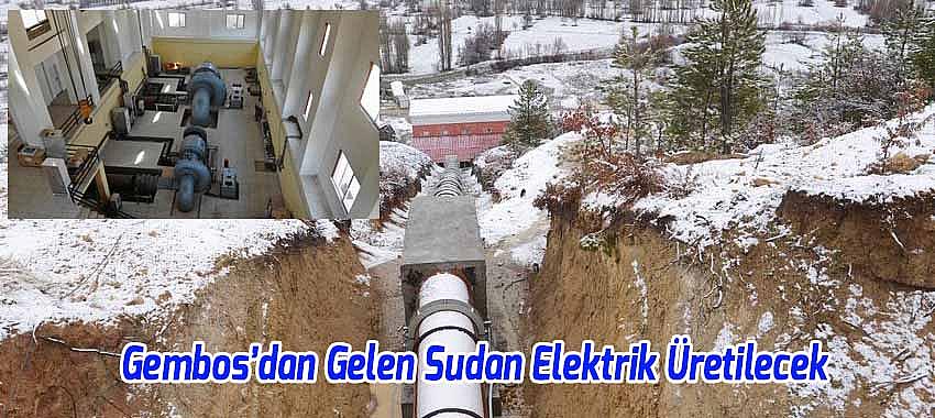 Gembos’dan Beyşehir Gölüne Gelen Sudan Elektrik Üretilecek