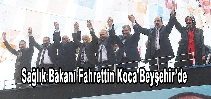 Sağlık Bakanı Fahrettin Koca Beyşehir’de