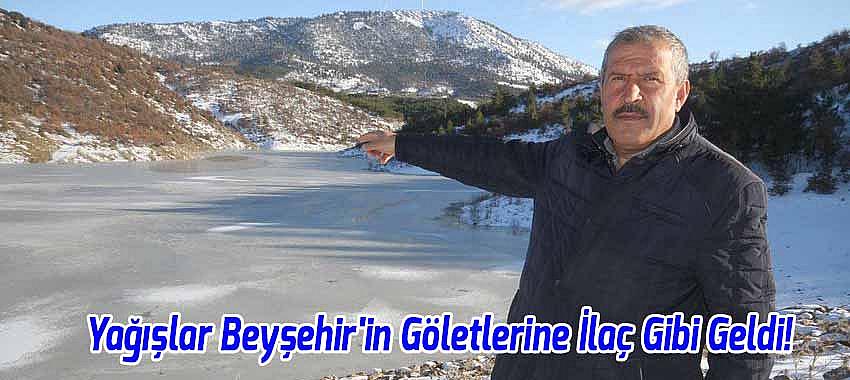 Kış Dönemi Yağışları Beyşehir'in Göletlerine İlaç Gibi Geldi!