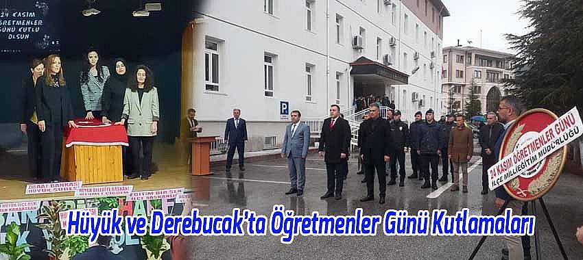 Hüyük ve Derebucak’ta Öğretmenler Günü Kutlandı