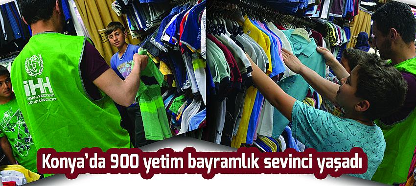 Konya’da 900 yetim bayramlık sevinci yaşadı
