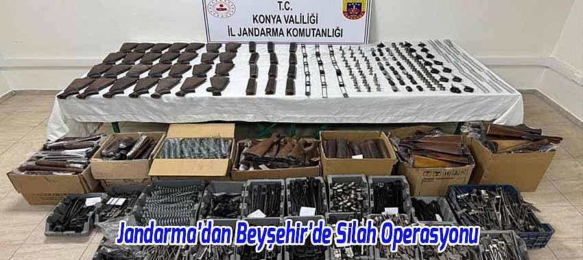 Konya İl Jandarma Komutanlığı’ndan Beyşehir’de Silah Operasyonu