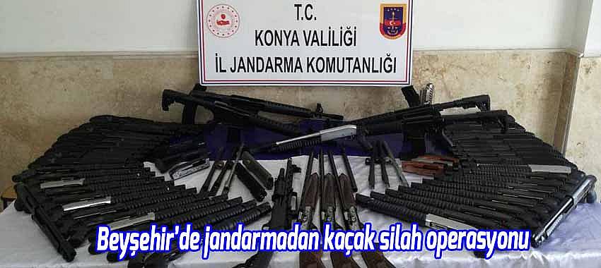 Beyşehir’de jandarmadan kaçak silah operasyonu