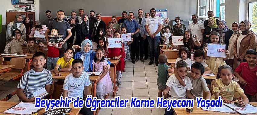 Beyşehir’de Öğrenciler Karne Heyecanı Yaşadı
