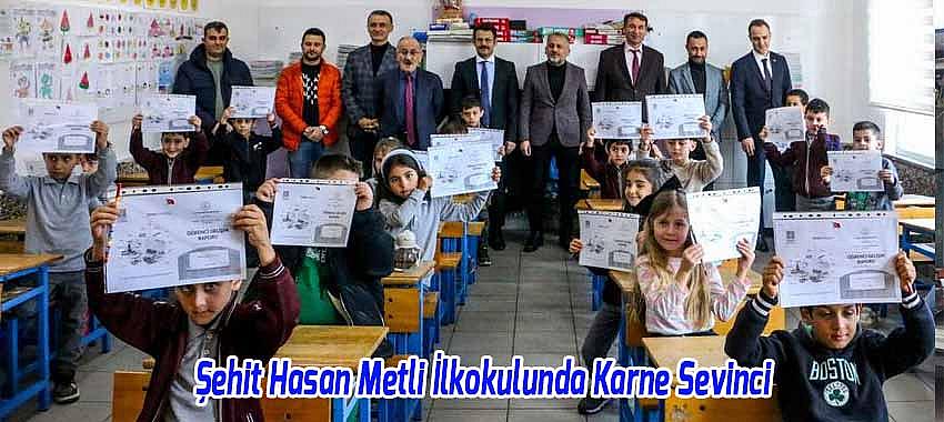 Beyşehir Şehit Hasan Metli İlkokulunda Karne Sevinci