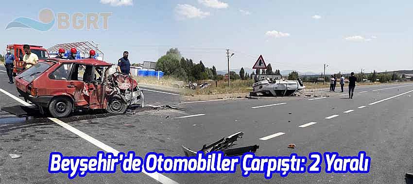 Beyşehir’de Otomobiller Çarpıştı: 2 Yaralı
