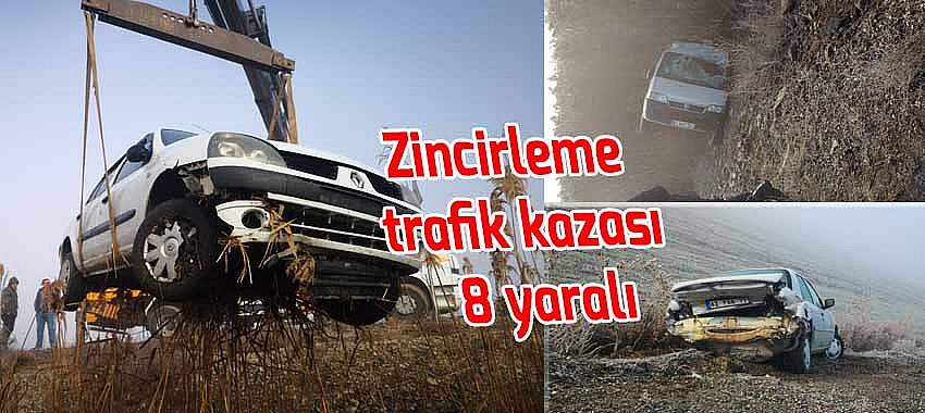 Beyşehir’de zincirleme trafik kazası: 8 yaralı