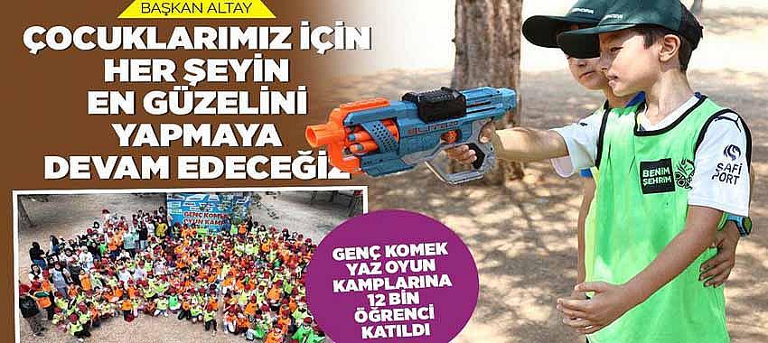 Gençk KOMEK Yaz Oyun Kamplarına 12 Bin Öğrenci Katıldı