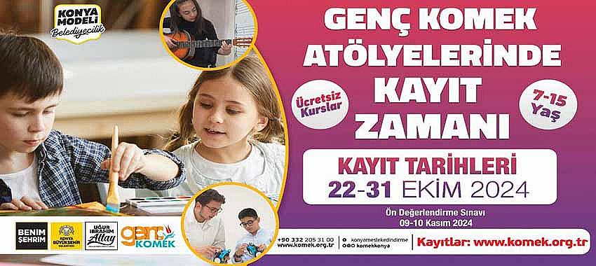 Genç KOMEK Atölyelerde Kayıt Heyecanı Başladı