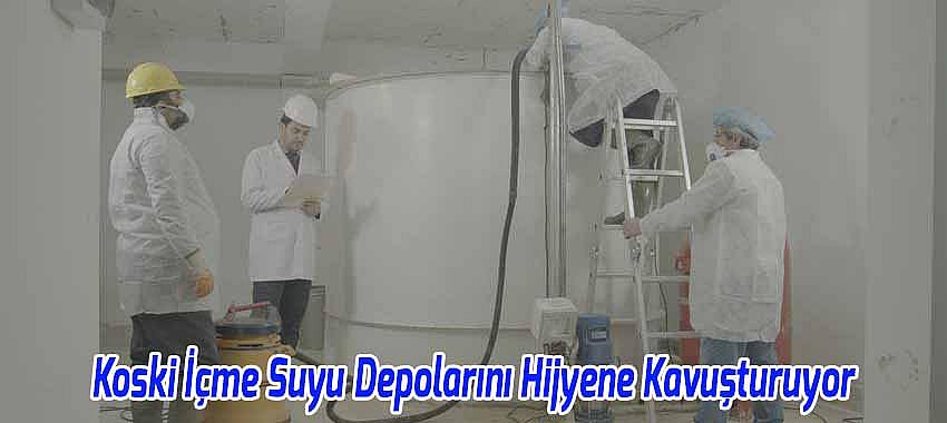 Koski İçme Suyu Depolarını Hijyene Kavuşturuyor