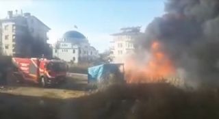 Beyşehir'de Korkutan Yangın