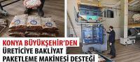 Konya Büyükşehir’den Beyşehir Akçabelen'e Bakliyat Paketleme Makinesi Desteği