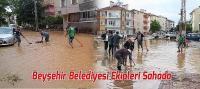 Beyşehir Belediyesi Ekipleri Sahada