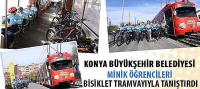 Konya Büyükşehir Minik Öğrencileri Bisiklet Tramvayıyla Tanıştırdı