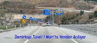 Beyşehir Gömbos Demirkapı Tüneli 1 Mart’ta Yeniden Açılıyor