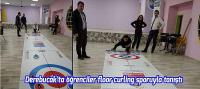 Derebucak’ta öğrenciler floor curling sporuyla tanıştı
