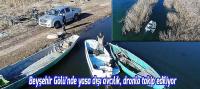Beyşehir Gölü’nde yasa dışı avcılık, dronla takip ediliyor
