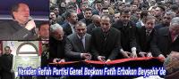 Yeniden Refah Partisi Genel Başkanı Fatih Erbakan Beyşehir'de