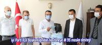 İyi Parti ilçe Başkanlığından Hastaneye N 95 maske desteği
