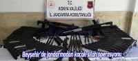 Beyşehir’de jandarmadan kaçak silah operasyonu