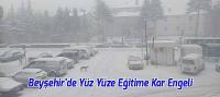 Beyşehir'de Yüz Yüze Eğitime Kar Engeli