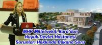 MHP'li Kara’dan Hüyük Devlet Hastanesi Sorunları Hakkında Bakana Soru
