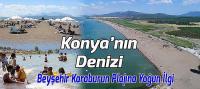 Konya'nın Denizi Beyşehir Karaburun Plajına Yoğun İlgi