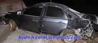 Beyşehir'de otomobil şarampole uçtu: 2 yaralı