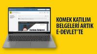 KOMEK Katılım Belgeleri Artık E-Devlet’te