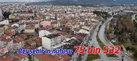 Beyşehir'in nüfusu 75 bin 532