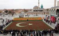 Konya, Cumhurbaşkanı Erdoğan’ı Türk Bayrağı Rekoru İle Karşılıyor