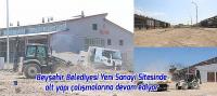 Beyşehir Belediyesi Yeni Sanayi Sitesinde alt yapı çalışmalarına devam ediyor