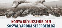Konya Büyükşehir’den Sosyal Yardım Seferberliği