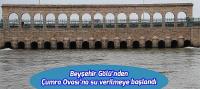 Beyşehir Gölü'nden Çumra Ovası'na su verilmeye başlandı.