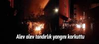 Beyşehir'deki alev alev tandır yangını korkuttu