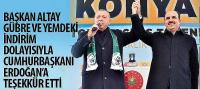 Başkan Altay Gübre ve Yemdeki İndirim Dolayısıyla Cumhurbaşkanı Erdoğan’a Teşekkür Etti