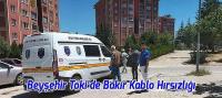 Beyşehir Toki'de Bakır Kablo Hırsızlığı