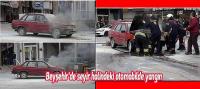 Beyşehir’de seyir halindeki otomobilde yangın