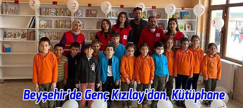 Genç Kızılay, Beyşehir'de Bir İlkokula Kütüphane Kazandırdı