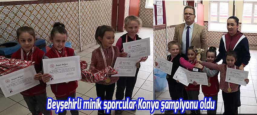 Beyşehirli minik sporcular Konya şampiyonu oldu