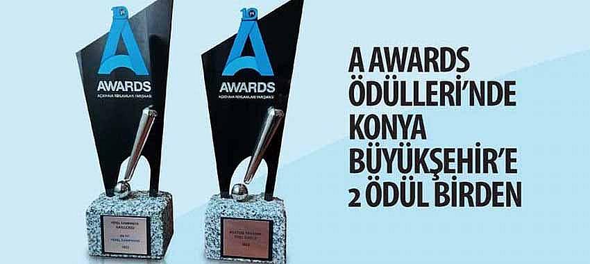 A Awards Ödülleri’nde Konya Büyükşehir’e 2 Ödül Birden